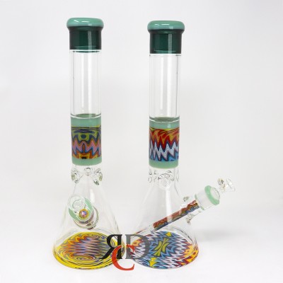 WATER PIPE MARBLE COLORED BEAKER WP3069 1CT